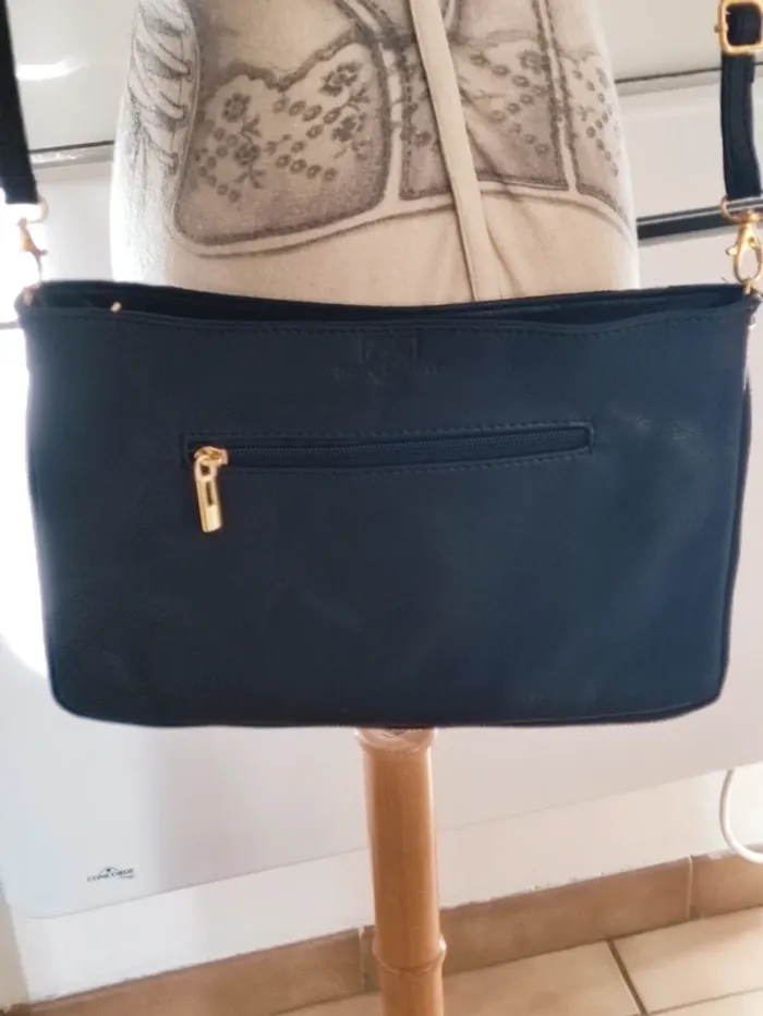 💋 magnifique sac tout cuir vintage 👜 - photo numéro 4