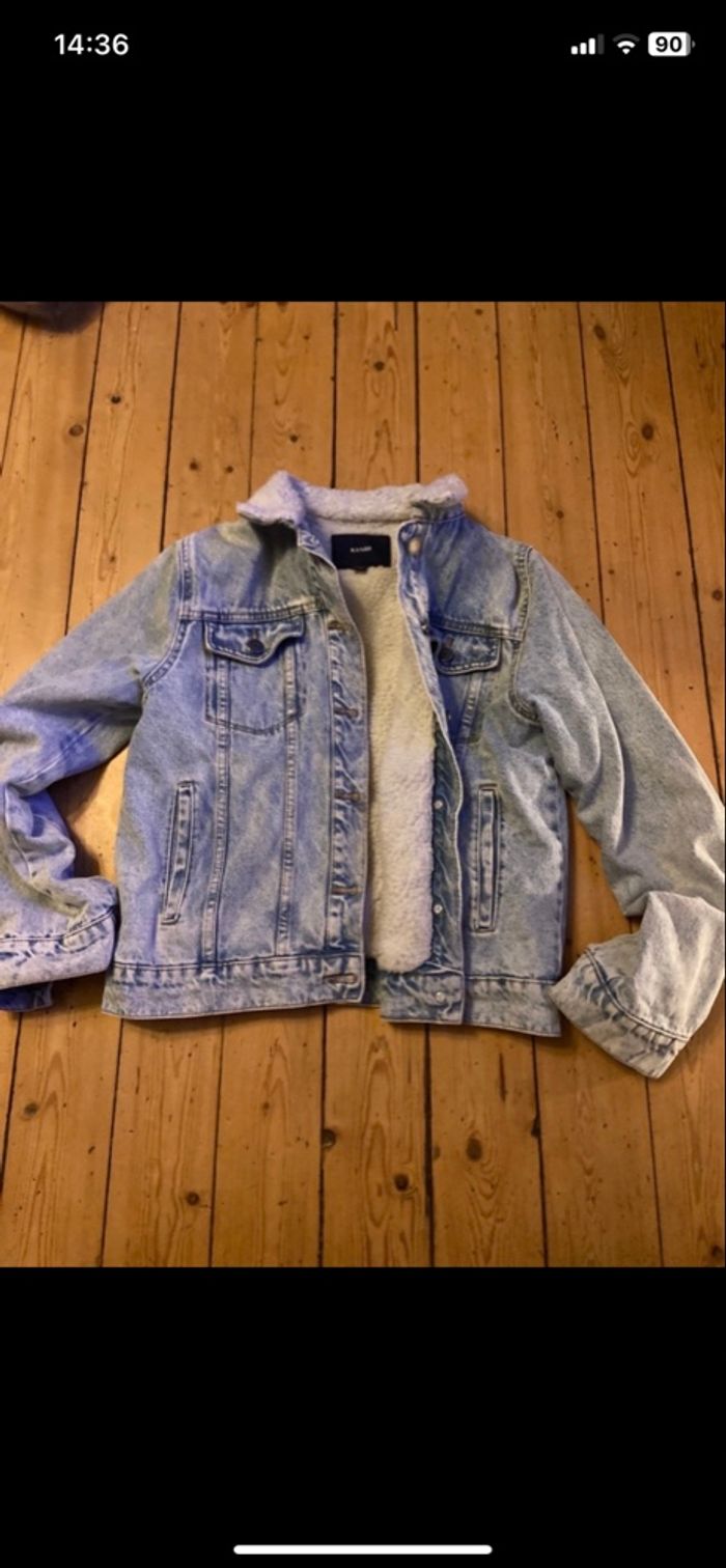 Veste en jeans molletonnée - photo numéro 2