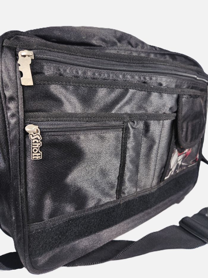 Sac Bandoulière Besace Schott NYC Noir Vintage - Très Bon État - photo numéro 7