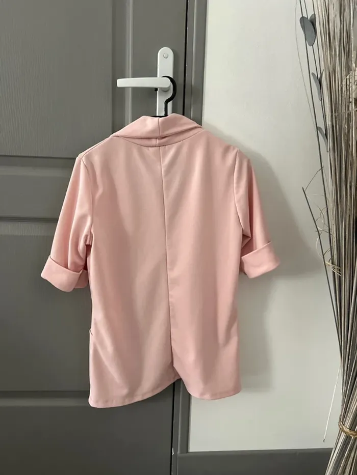 Petite veste rose poudrée - photo numéro 2