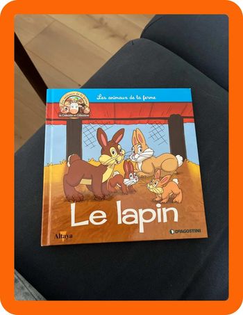 Livre pour enfants sur les animaux de la ferme altaya le lapin