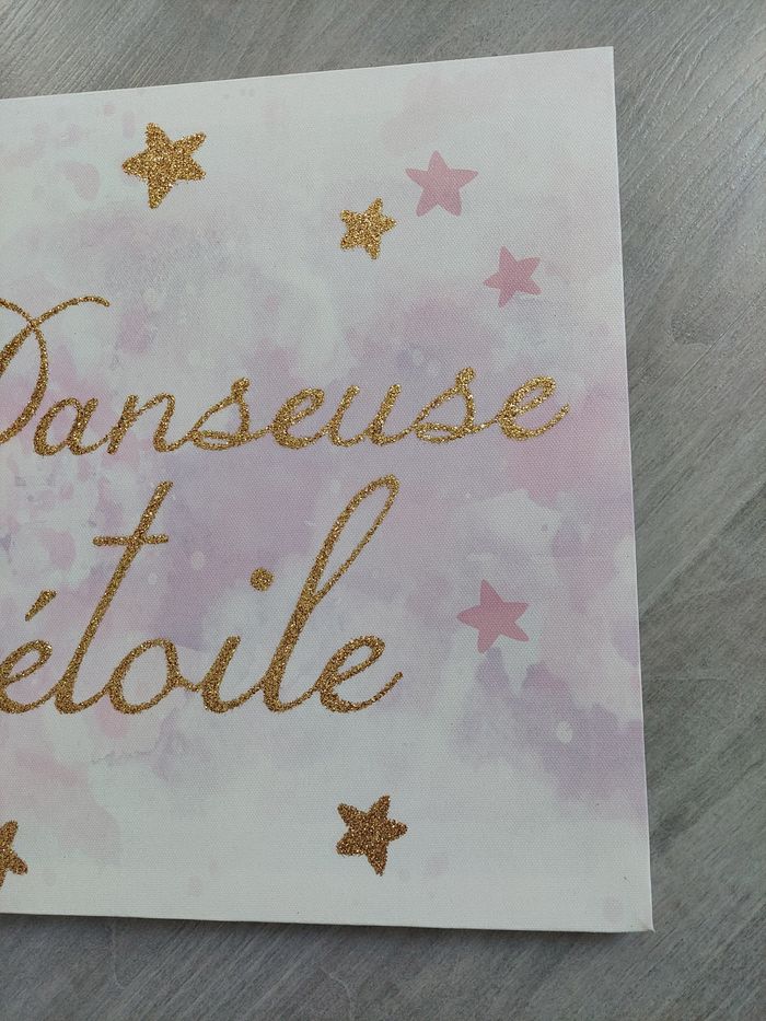 Toile décorative danseuse étoile/ ballerine 30x30 cm But excellent état - photo numéro 2