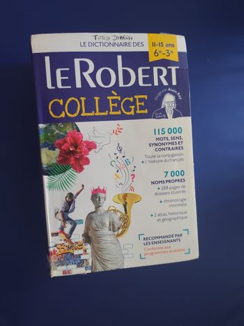 Dictionnaire Le Robert college 6e - 3e