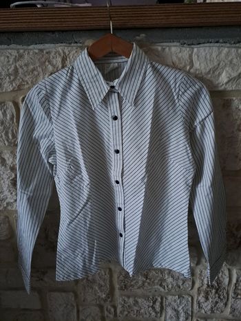 Chemise blanche rayée