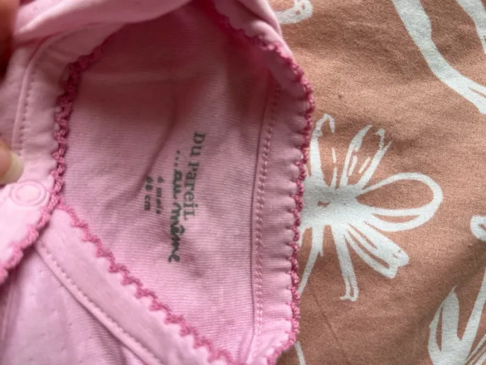 Pyjama rose du pareil au même 6 mois - photo numéro 2