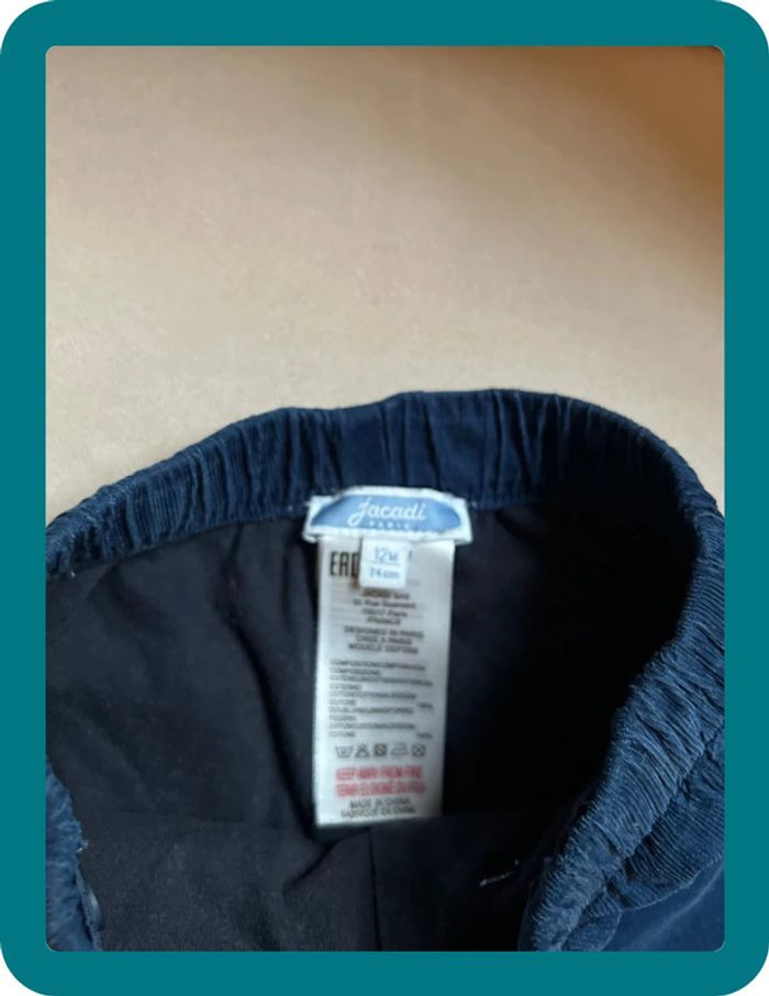Pantalon velours fines côtes 12 mois - Jacadi - photo numéro 3