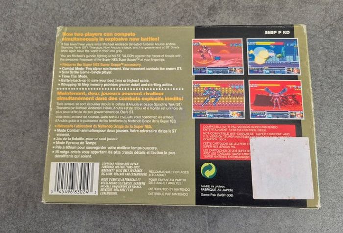 Jeu Metal Combat Falcons Revenge Super Nintendo Snes Pal Fah - Complet - Excellent - photo numéro 6
