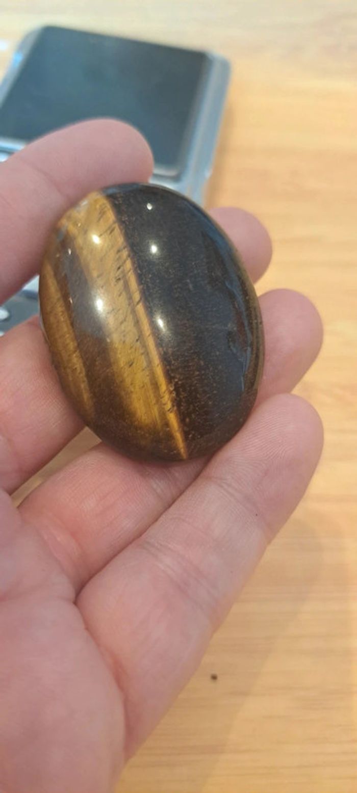 Galet de pierre naturelle d'Œil du tigre - photo numéro 2