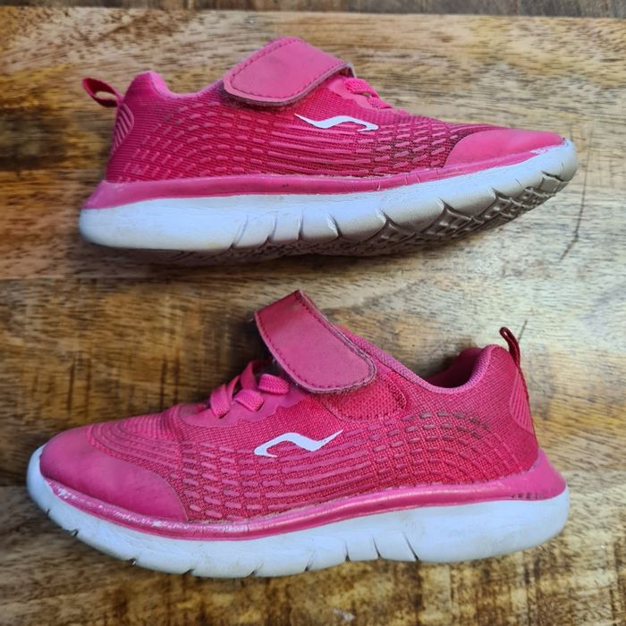 Basket avec scratch velcro rose pointure 27