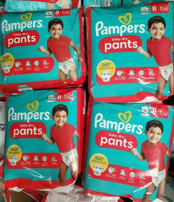 Couches Culottes pampers taille 8, 104 Culottes.