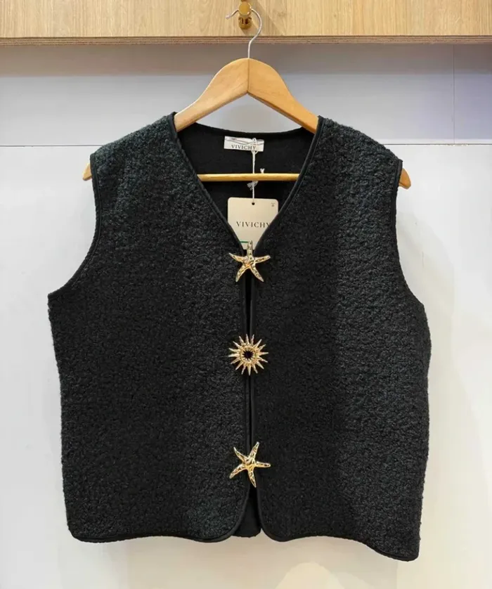 Gilet sans manches femme top femme taille 38 taille 40 taille 42 veste gilet pull top femme
