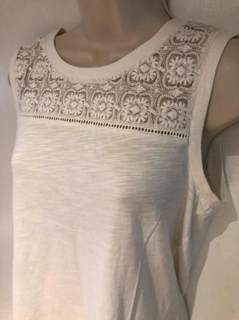 Top camaïeu couleur crème t 36