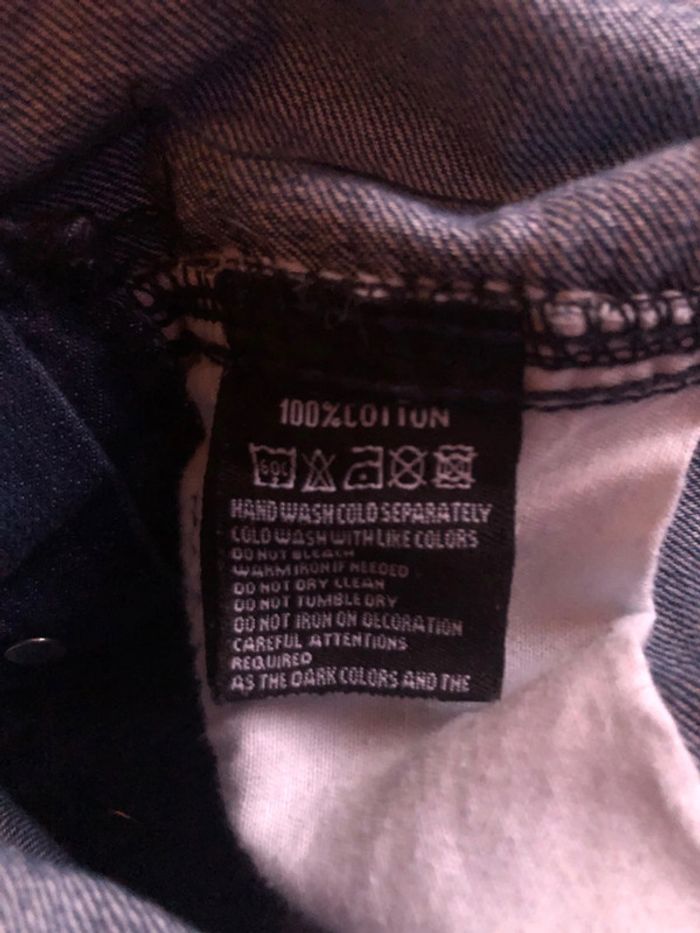 🔷Salopette longue en jean années 2000 Y2k denim dungarees overalls🔷 - photo numéro 13