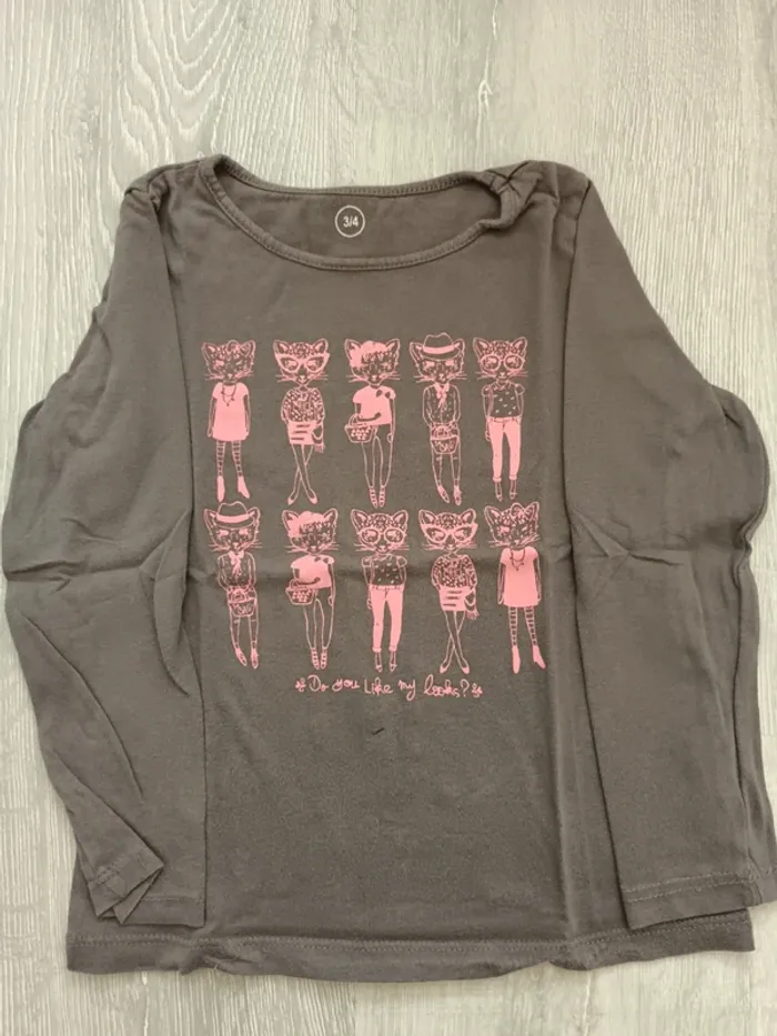 Lot de 4 t shirts manches longues - photo numéro 6