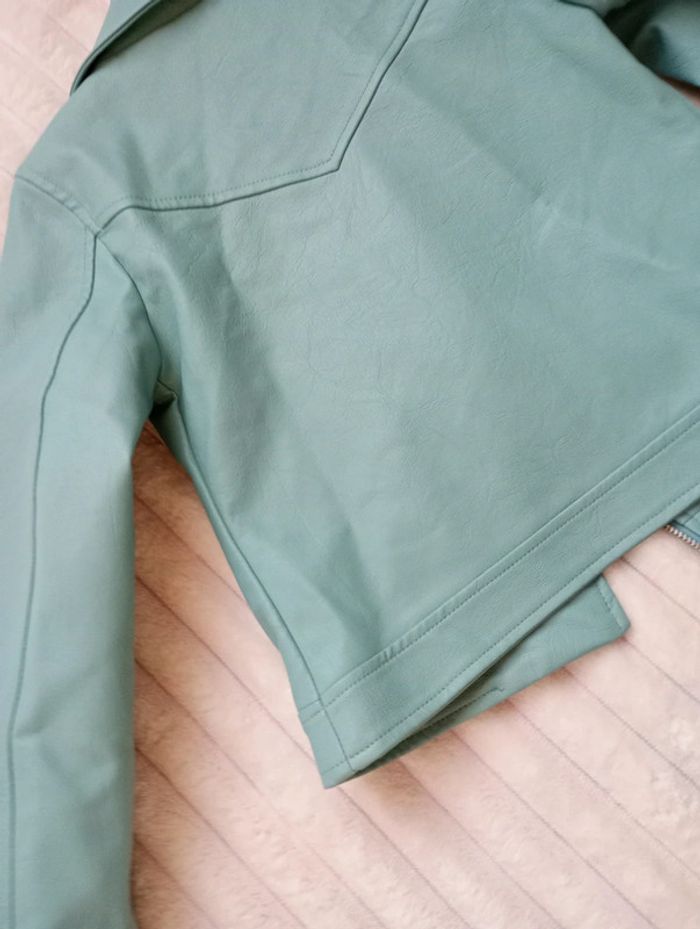 Veste Perfecto vert bleu 7 à 8 ans - photo numéro 6