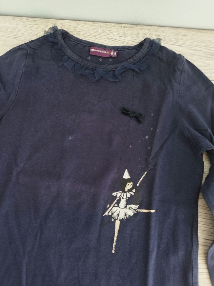 Tee-shirt manches longues fille 8 ans - photo numéro 2