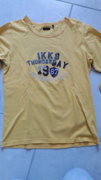 Tee shirt IKKS moutarde xs 12ans