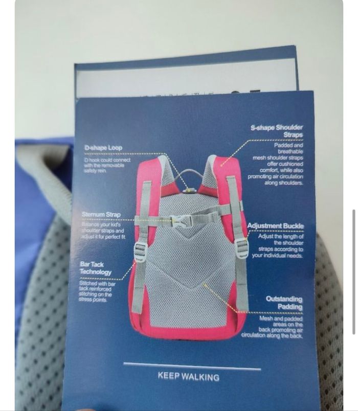Sac à dos de randonnée pour enfants" Mountaintop" violet - photo numéro 7
