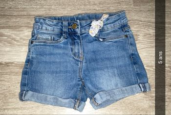 Short en jeans