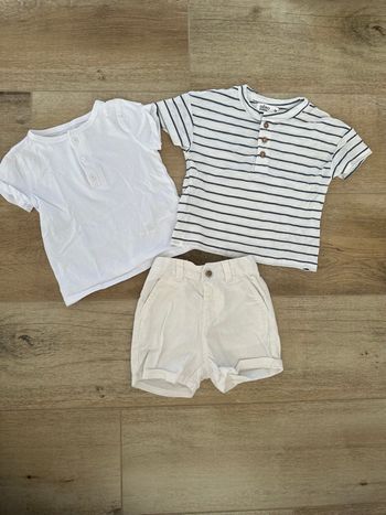 Lot de 2 tee shirt+ short Gemo