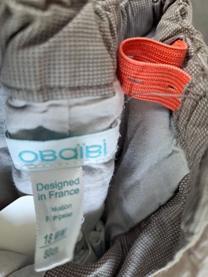 pantalon gris obaibi 18 mois - photo numéro 2