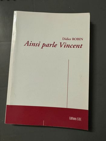 livre ainsi parle Vincent