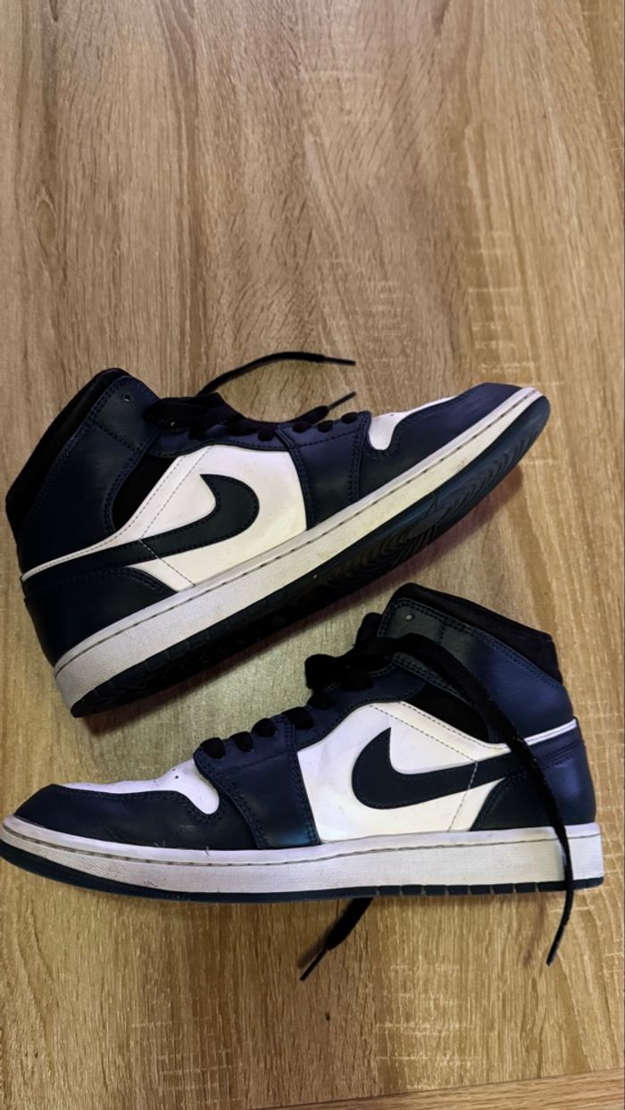 air jordan 1 mid dark teal - photo numéro 2