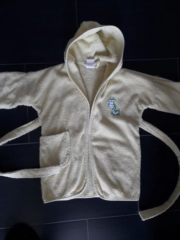Peignoir jaune 4 ans