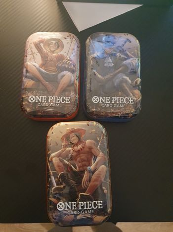 Lot mini tin one piece op13 succesurs luffy sabo ace