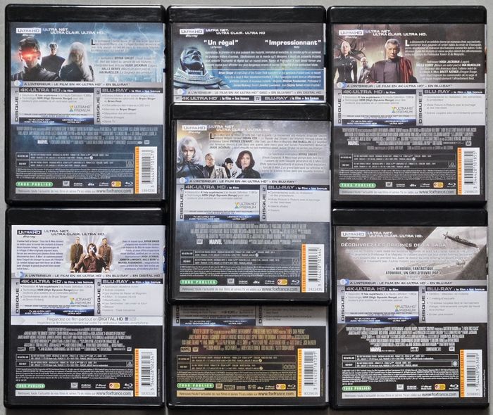 Lot de 7 Films X-men 4k Blu-Ray Ultra Hd (Version Française) d'occasion en très bon état - photo numéro 2