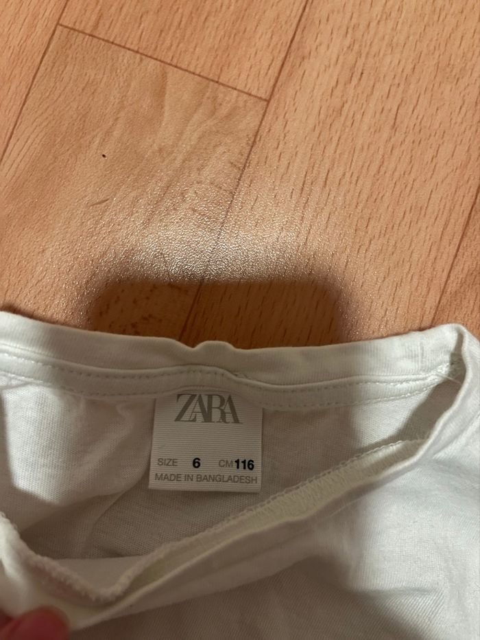 tee shirt blanc dentelle broderie zara - photo numéro 4