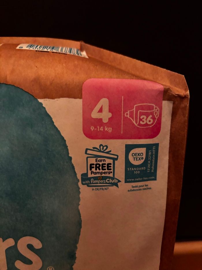 Maxi Pach  de 72 Couches Pampers Harmonie Neuf Dans L’emballage