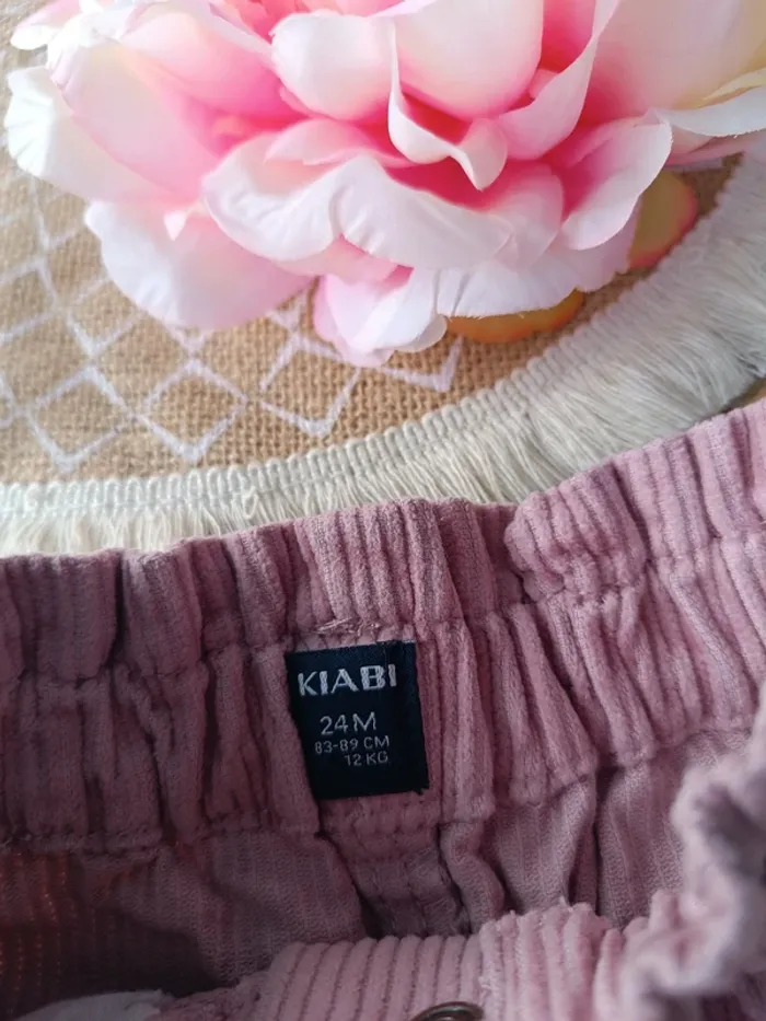 Short hiver bébé fille rose taille 24 mois - photo numéro 3