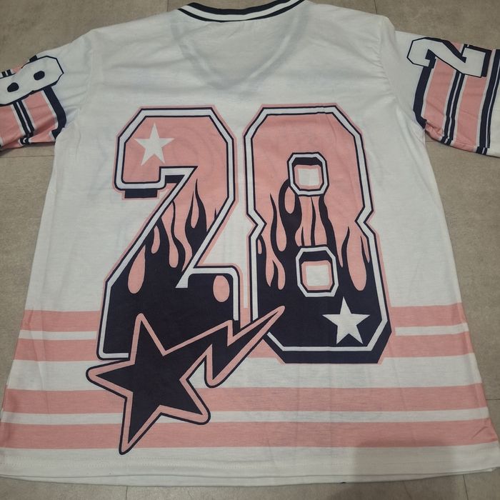 Maillot New York 28 🇨🇵 Y2K Rétro Graphic 90s-2000s - Taille 🇨🇵 Streetwear Unisexe Oversize - photo numéro 4
