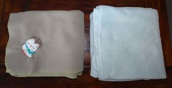 Lot de 2 plaid bébé ou jeune enfant