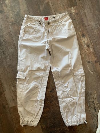 Pantalon toile crème