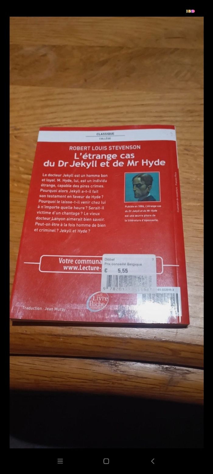 Livre l'étrange cas du Dr Jekyll et Mr Hyde - photo numéro 2