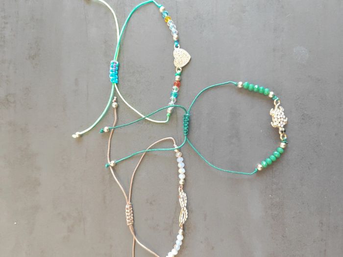 3 bracelets strass réglable - photo numéro 2