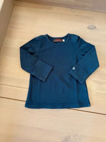 T-shirt manches longues fille bleu marine Catimini 18 mois - Comme Neuf