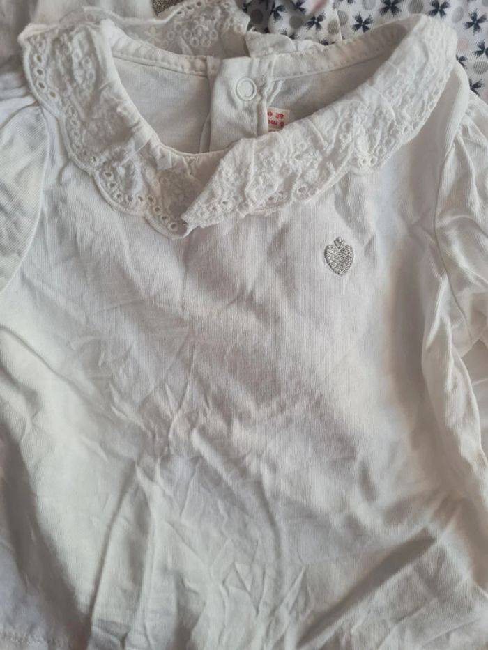 Lot T-shirt ML 6 mois - photo numéro 2