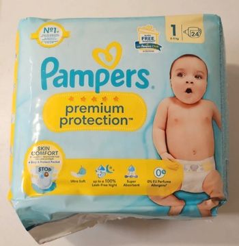 Couche Pampers premium protect taille 1