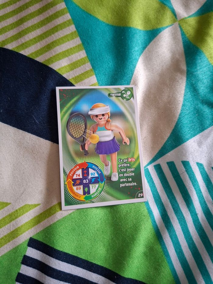 Carte playmobil tennis 29