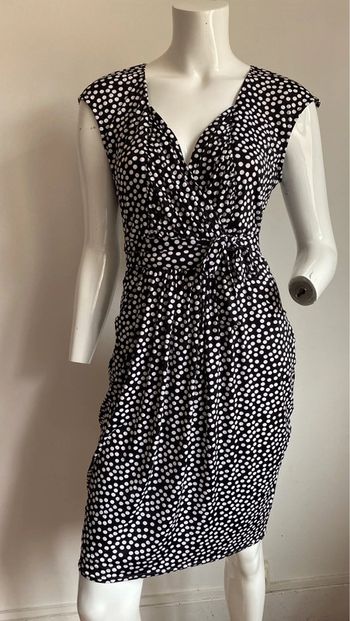 Robe noire à pois blancs Morgan taille L