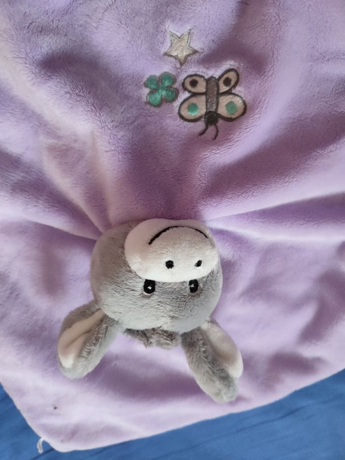 Doudou âne violet - photo numéro 2