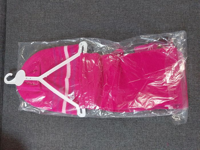 ensemble bonnet gants écharpe lol surprise rose foncé - photo numéro 2