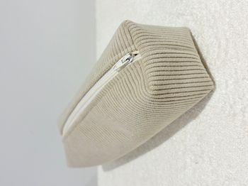 Trousse Beige Velours Côtelé Bureau ou école