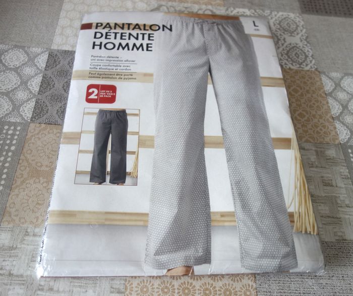 lot 2 pantalons pyjamas