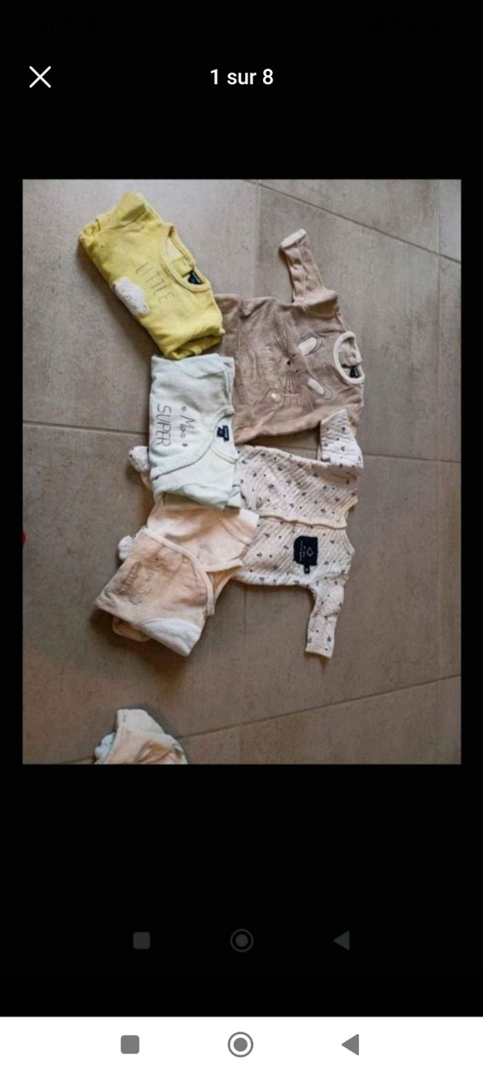 Lot vêtements garçon 1 mois - photo numéro 1