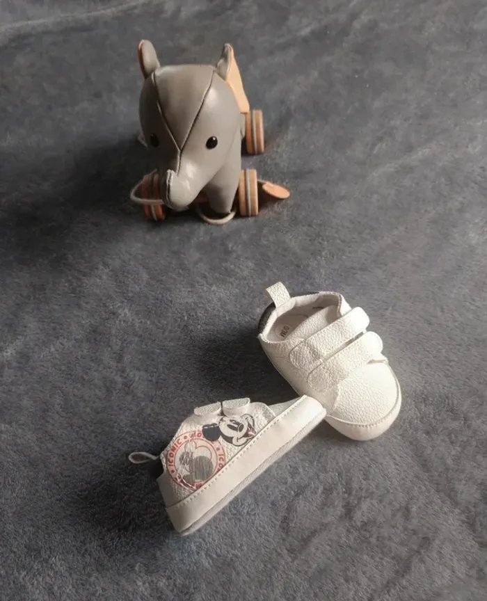 Chaussures souples 0/3 mois Mickey