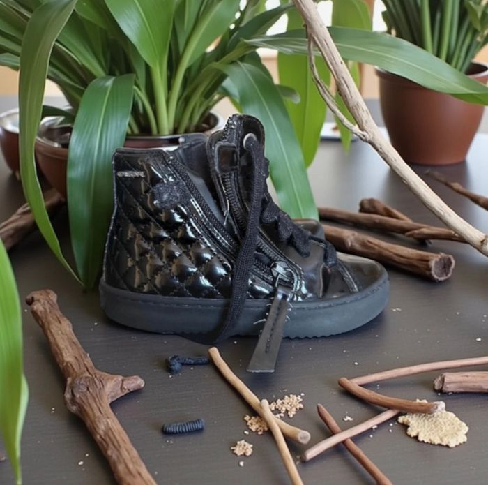 Chaussures semi-hautes Geox T27 – Noir vernis - photo numéro 2